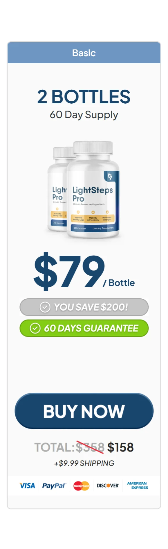LightSteps Pro™ 2 bottles pricing
